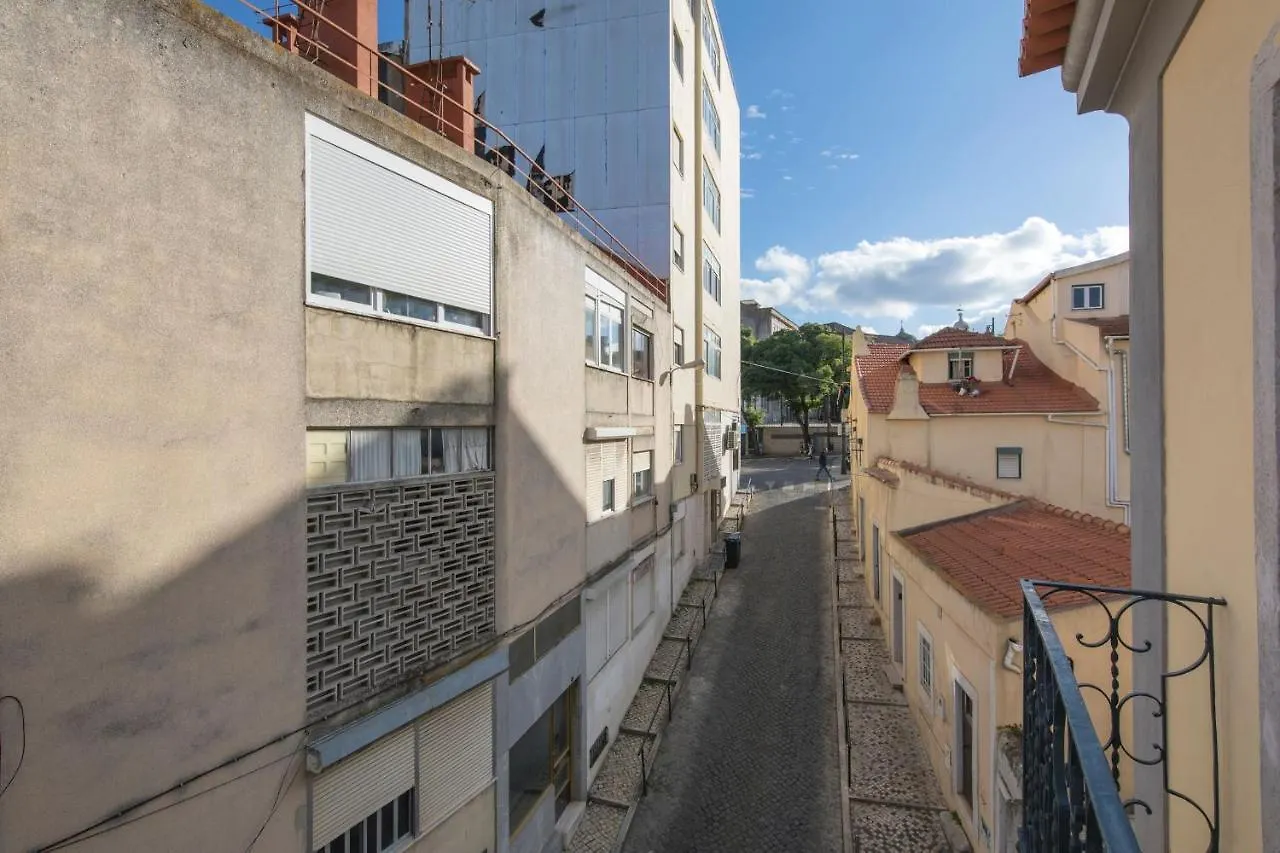 Appartement Lovelystay - Sunny Flat W/ Balcony Overseeing Graca And River Lissabon